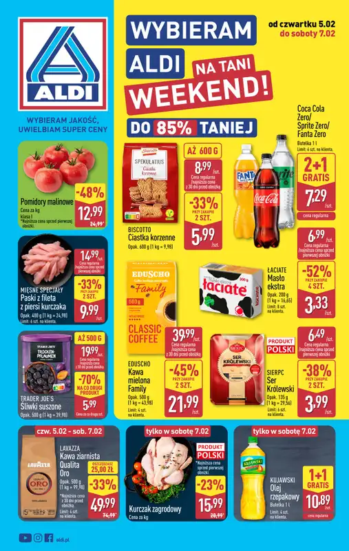 Aldi - gazetka promocyjna Weekend super cen w Aldi!  