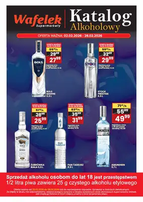 Wafelek - gazetka promocyjna Katalog alkoholowy  do soboty 28.02