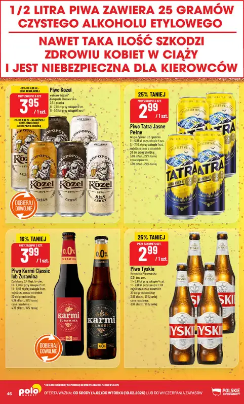 POLOmarket - gazetka promocyjna Gazetka od środy 04.02 do wtorku 10.02 - strona 46