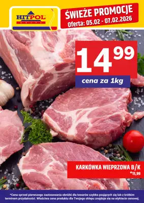 Hitpol - gazetka promocyjna Świeże promocje! od czwartku 05.02 do soboty 07.02