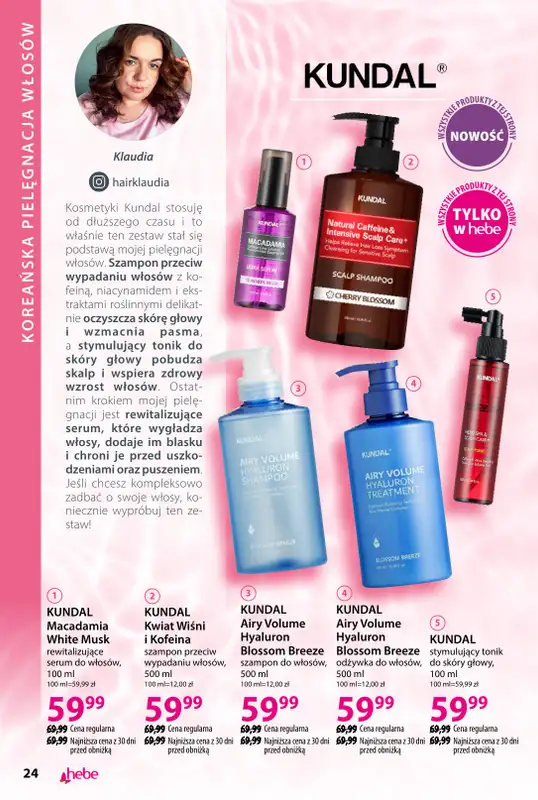 Hebe - gazetka promocyjna Katalog od poniedziałku 02.02 do środy 11.03 - strona 24