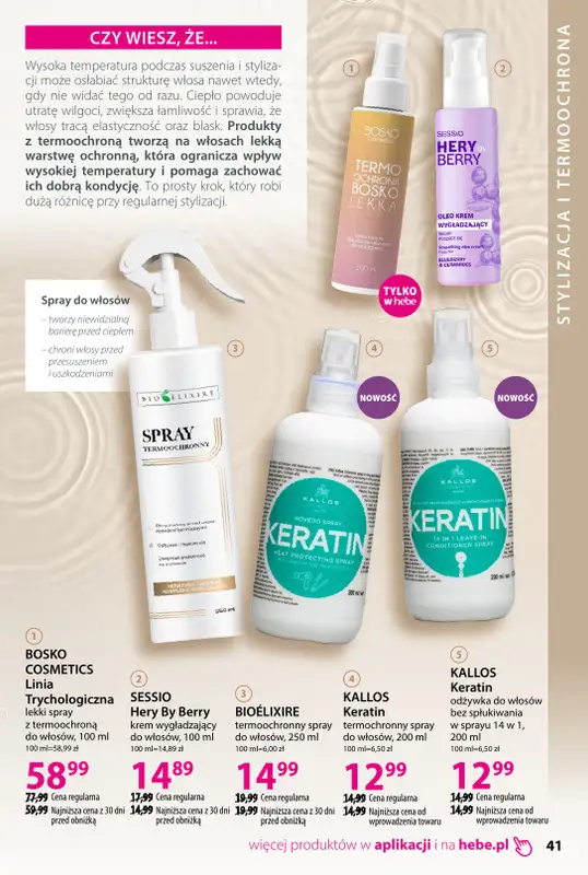 Hebe - gazetka promocyjna Katalog od poniedziałku 02.02 do środy 11.03 - strona 41