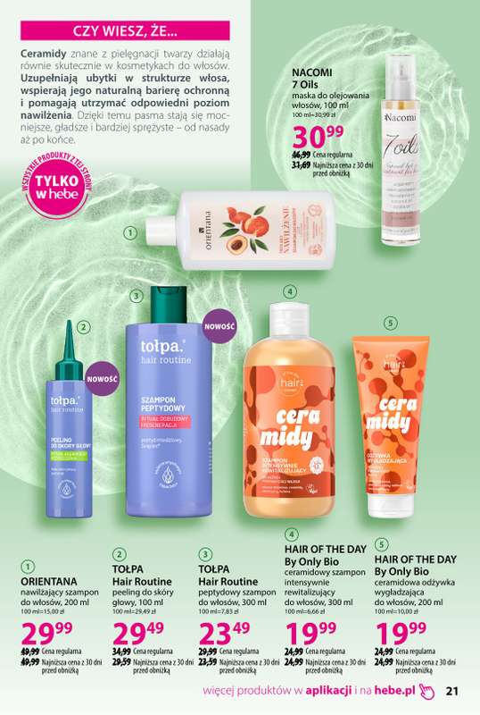 Hebe - gazetka promocyjna Katalog od poniedziałku 02.02 do środy 11.03 - strona 21