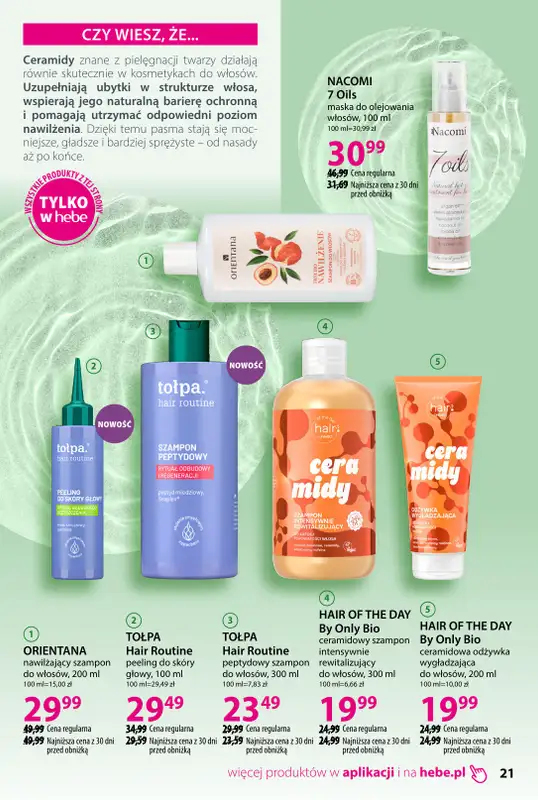 Hebe - gazetka promocyjna Katalog od poniedziałku 02.02 do środy 11.03 - strona 21
