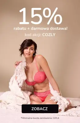 bonprix - gazetka promocyjna 15% rabatu + darmowa dostawa z KODEM! od poniedziałku 02.02 do środy 04.02