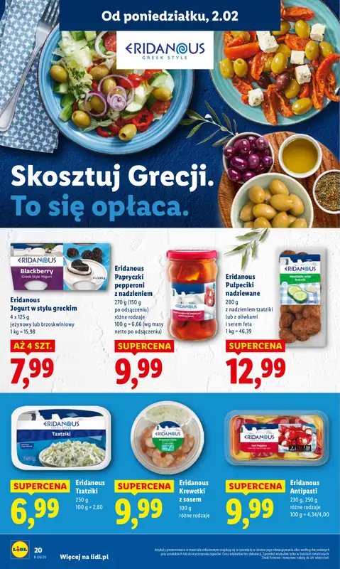 Lidl - gazetka promocyjna Oferta od poniedziałku od poniedziałku 02.02 do środy 04.02 - strona 20