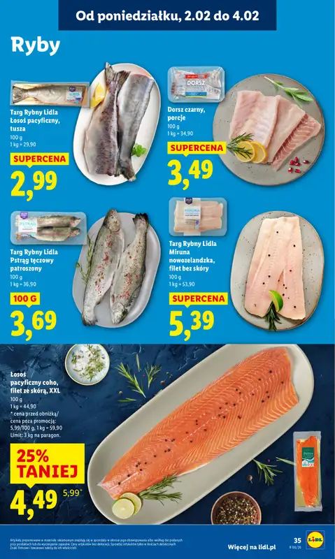 Lidl - gazetka promocyjna Oferta od poniedziałku od poniedziałku 02.02 do środy 04.02 - strona 35