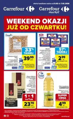Carrefour - gazetka promocyjna Gazetka Weekend promek już od czwartku od czwartku 05.02 do soboty 07.02