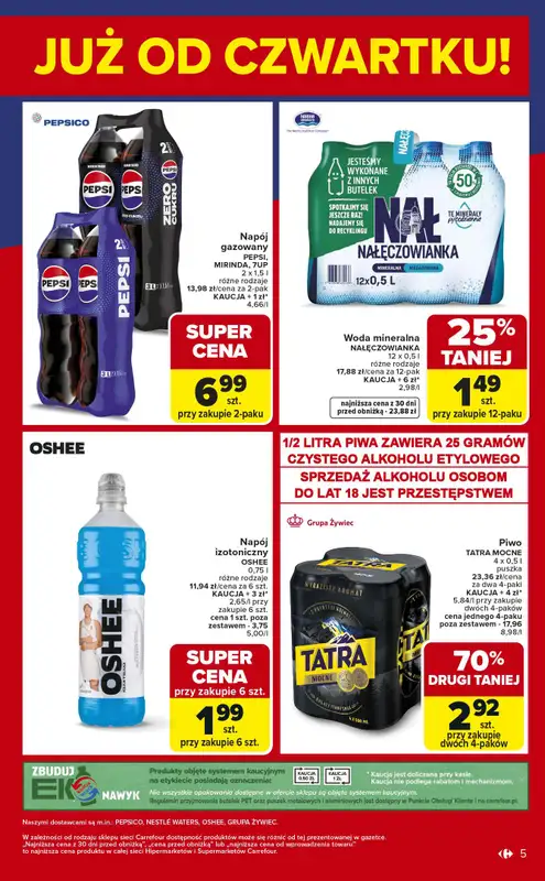 Carrefour Market - gazetka promocyjna Gazetka Weekend promek już od czwartku od czwartku 05.02 do soboty 07.02 - strona 5