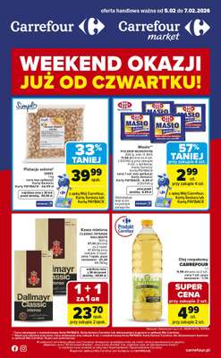 Carrefour Market - gazetka promocyjna Gazetka Weekend promek już od czwartku od czwartku 05.02 do soboty 07.02