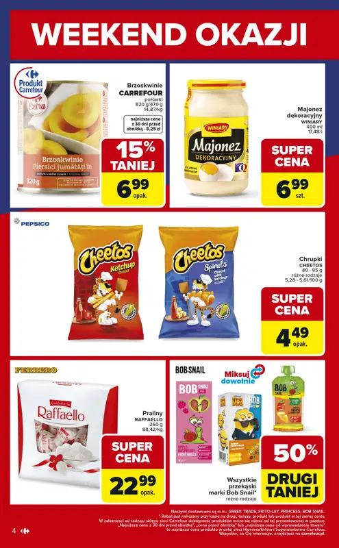 Carrefour Market - gazetka promocyjna Gazetka Weekend promek już od czwartku od czwartku 05.02 do soboty 07.02 - strona 4