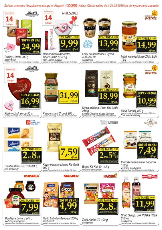 Społem - Blisko i Korzystnie - gazetka promocyjna Gazetka PSS Kalisz od wtorku 03.02 do wtorku 24.02 - strona 6