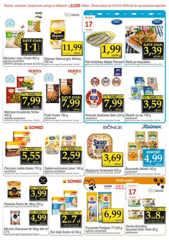 Społem - Blisko i Korzystnie - gazetka promocyjna Gazetka PSS Kalisz od wtorku 03.02 do wtorku 24.02 - strona 3