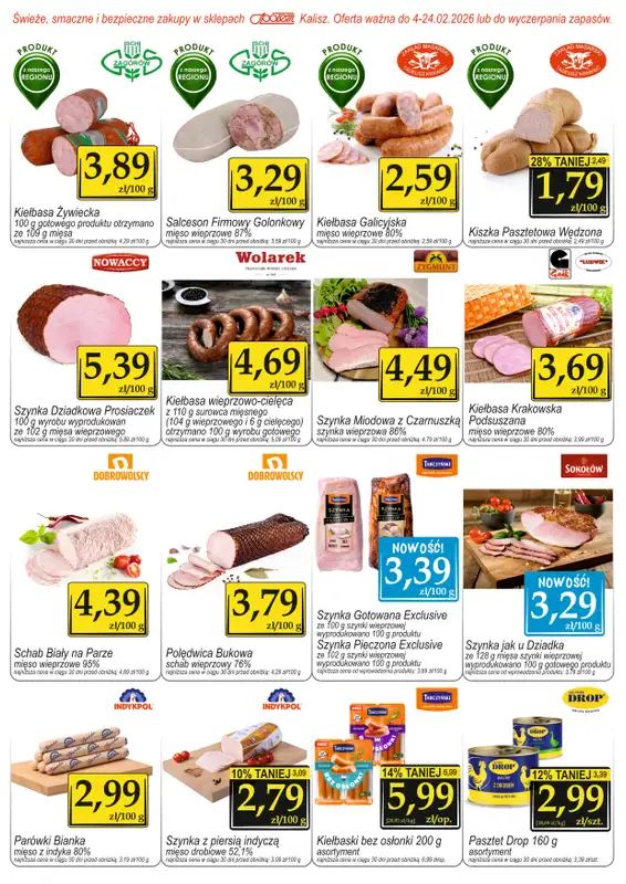 Społem - Blisko i Korzystnie - gazetka promocyjna Gazetka PSS Kalisz od wtorku 03.02 do wtorku 24.02 - strona 2