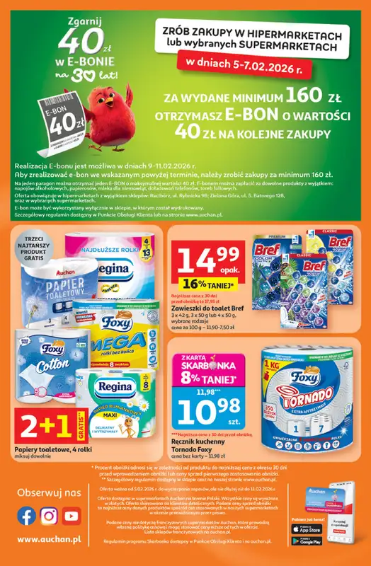 Auchan - gazetka promocyjna Gazetka 30 Lat Supermarket Auchan od czwartku 05.02 do środy 11.02 - strona 8
