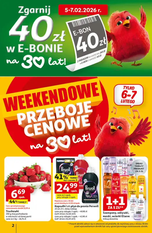 Auchan - gazetka promocyjna Gazetka 30 Lat Hipermarket Auchan od czwartku 05.02 do środy 11.02 - strona 2