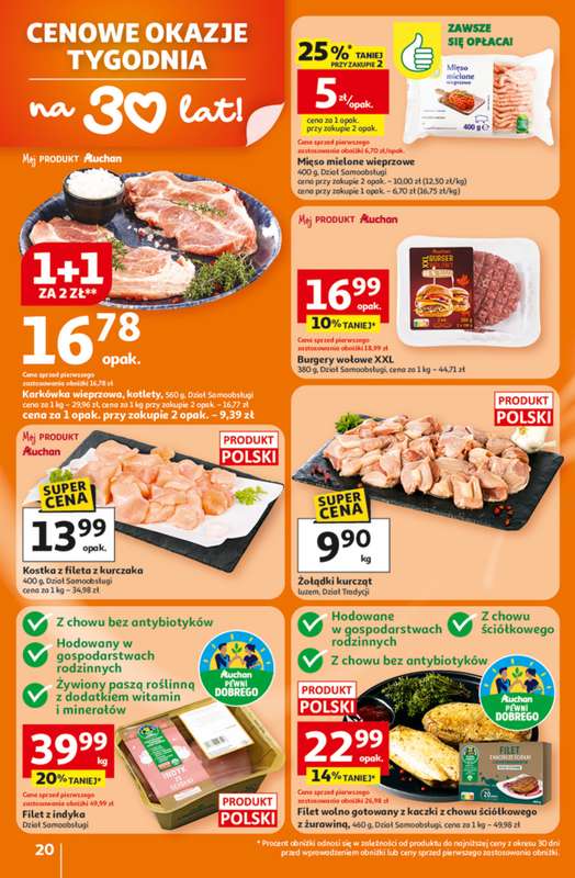 Auchan - gazetka promocyjna Gazetka 30 Lat Hipermarket Auchan od czwartku 05.02 do środy 11.02 - strona 20