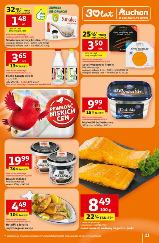 Auchan - gazetka promocyjna Gazetka 30 Lat Hipermarket Auchan od czwartku 05.02 do środy 11.02 - strona 21