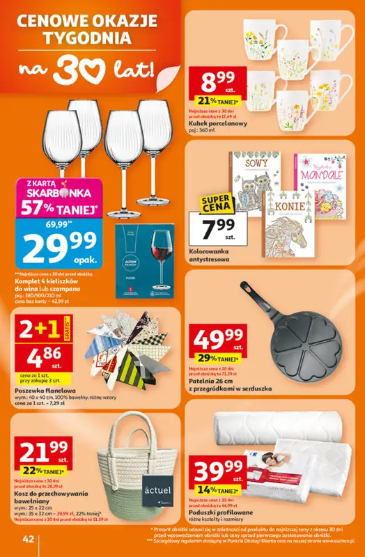 Auchan - gazetka promocyjna Gazetka 30 Lat Hipermarket Auchan od czwartku 05.02 do środy 11.02 - strona 42