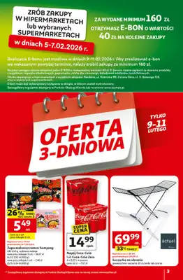 Auchan - gazetka promocyjna Gazetka 30 Lat Hipermarket Auchan od czwartku 05.02 do środy 11.02 - strona 3