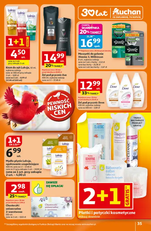 Auchan - gazetka promocyjna Gazetka 30 Lat Hipermarket Auchan od czwartku 05.02 do środy 11.02 - strona 35