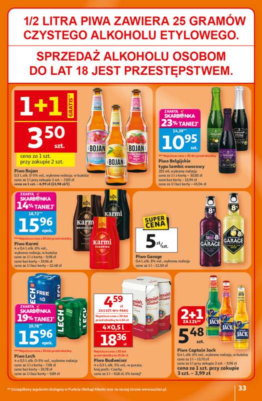 Auchan - gazetka promocyjna Gazetka 30 Lat Hipermarket Auchan od czwartku 05.02 do środy 11.02 - strona 33