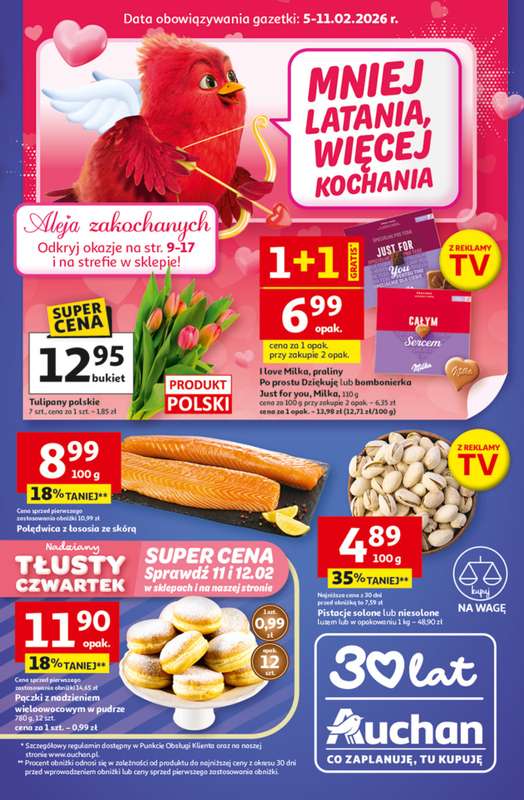 Auchan - gazetka promocyjna Gazetka 30 Lat Hipermarket Auchan od czwartku 05.02 do środy 11.02