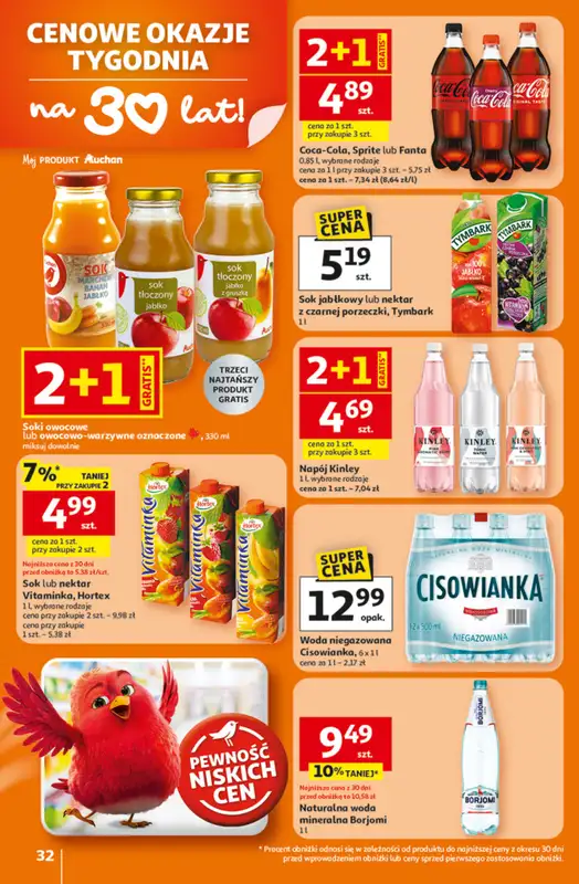 Auchan - gazetka promocyjna Gazetka 30 Lat Hipermarket Auchan od czwartku 05.02 do środy 11.02 - strona 32