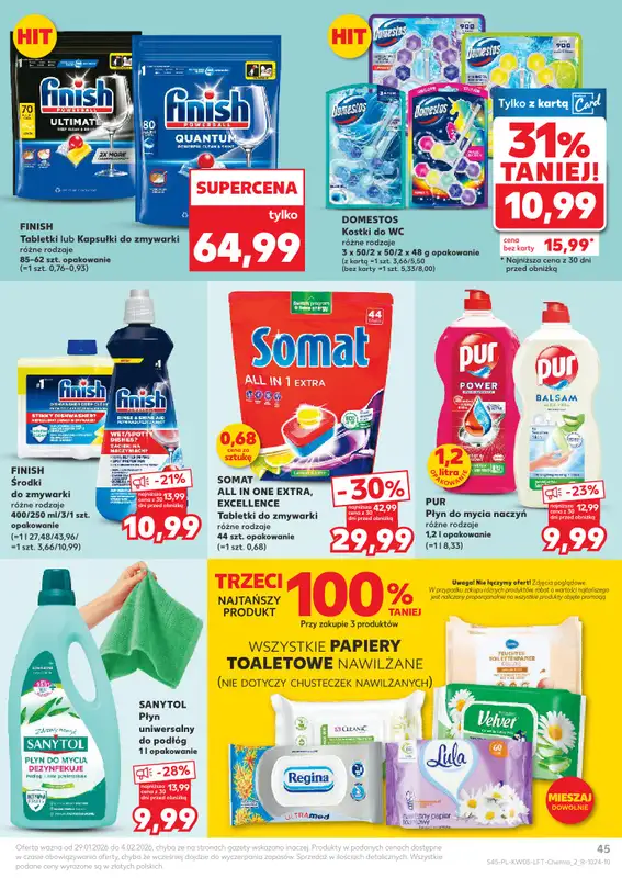 Kaufland - gazetka promocyjna Oferta Kaufland od czwartku 29.01 do środy 04.02 - strona 45