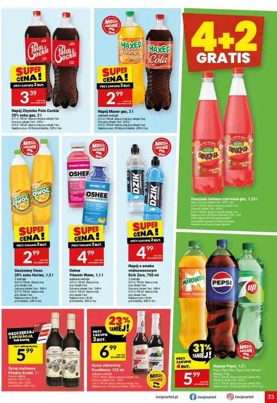 Twój Market - gazetka promocyjna Gazetka od środy 04.02 do wtorku 10.02 - strona 33