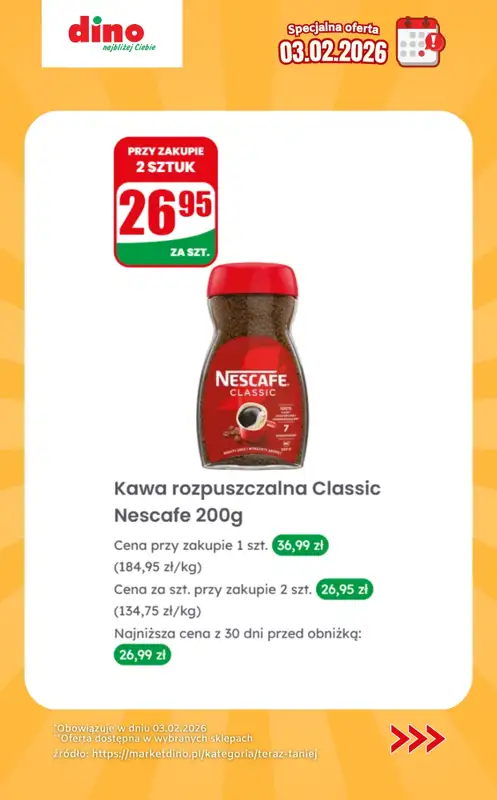 Dino - gazetka promocyjna Specjalna oferta na 03.02.2026 - promocje spoza gazetki od wtorku 03.02 do wtorku 03.02 - strona 6