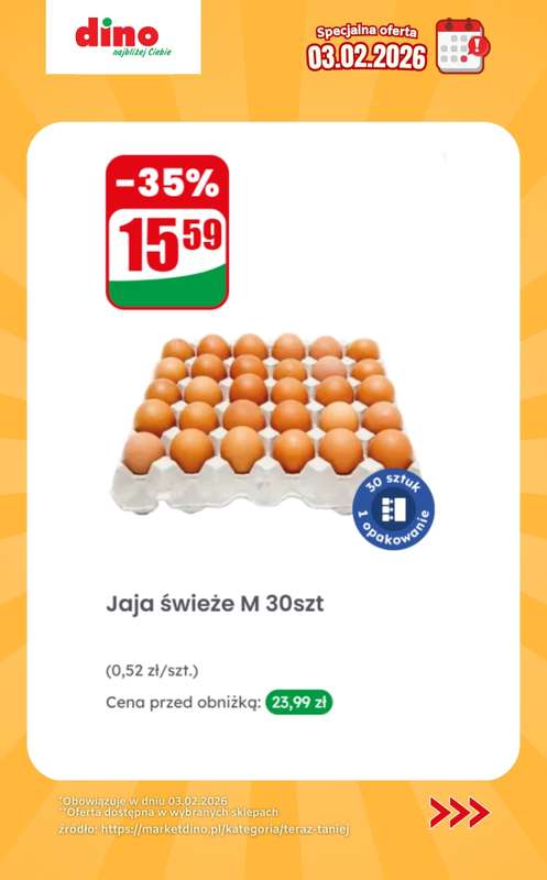 Dino - gazetka promocyjna Specjalna oferta na 03.02.2026 - promocje spoza gazetki od wtorku 03.02 do wtorku 03.02 - strona 3