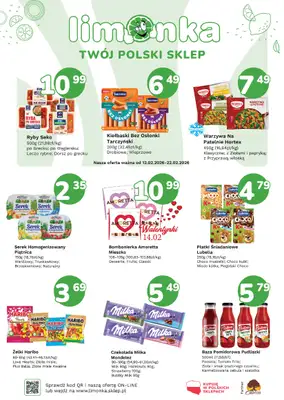 Limonka - gazetka promocyjna Plakaty promocyjne od czwartku 12.02 do niedzieli 22.02