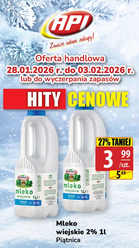 API Market - gazetka promocyjna Hity cenowe od wtorku 03.02 do wtorku 03.02 - strona 9