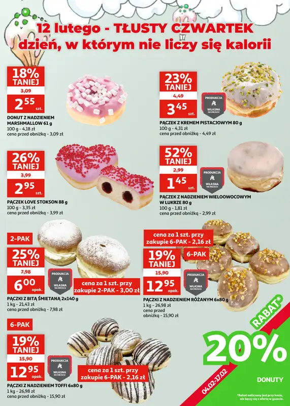 Auchan - gazetka promocyjna Gazetka Zielona Góra I Serduszko bije w rytmie promocji! od środy 04.02 do wtorku 17.02 - strona 15