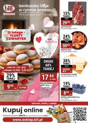 bi1 - gazetka promocyjna Gazetka Czeladź I Serduszko bije w rytmie promocji! od środy 04.02 do wtorku 17.02