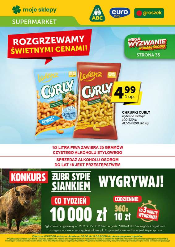 Euro Sklep - gazetka promocyjna Gazetka Supermarket  do wtorku 17.02
