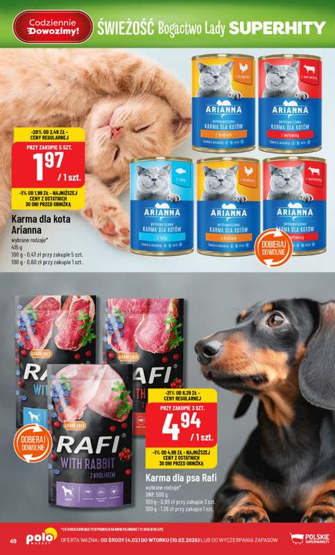 POLOmarket - gazetka promocyjna Gazetka od środy 04.02 do wtorku 10.02 - strona 48