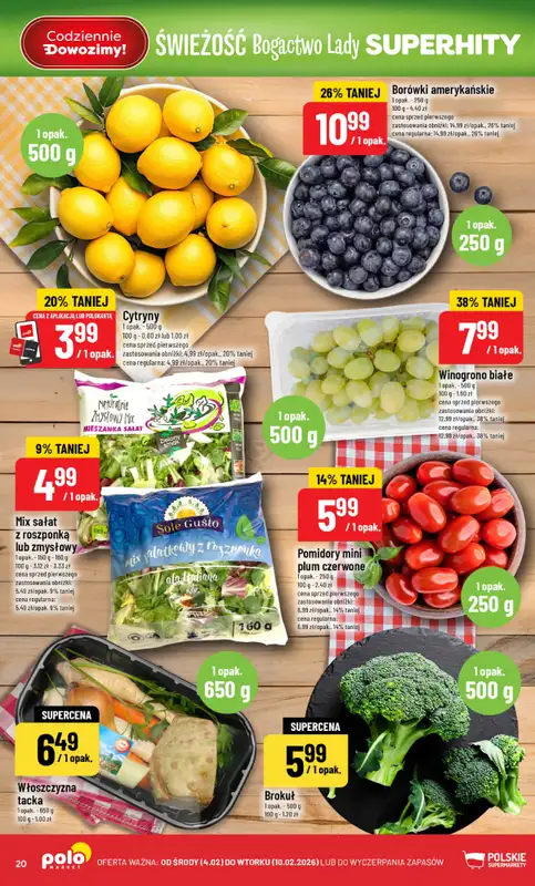 POLOmarket - gazetka promocyjna Gazetka od środy 04.02 do wtorku 10.02 - strona 20