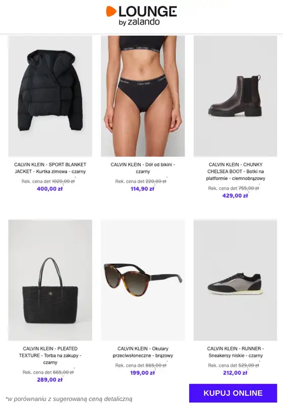 Lounge by Zalando - gazetka promocyjna Do -78% Calvin Klein – Kobiety od wtorku 03.02 do piątku 06.02 - strona 10
