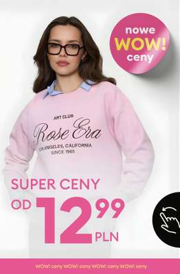 Sinsay - gazetka promocyjna WOW! CENY - od 12,99 PLN od wtorku 03.02 
