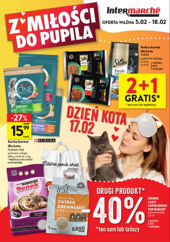 Intermarche - gazetka promocyjna Z miłości do pupila od czwartku 05.02 do środy 18.02