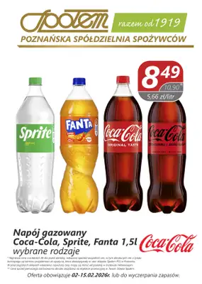Społem - Blisko i Korzystnie - gazetka promocyjna Plakat promocyjny PSS Poznań od wtorku 03.02 do niedzieli 15.02