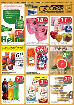 Społem - Blisko i Korzystnie - gazetka promocyjna Gazetka PSS Poznań od wtorku 03.02 do niedzieli 22.02