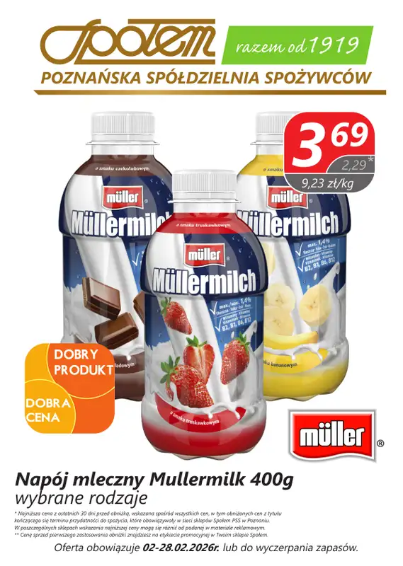 Społem - Blisko i Korzystnie - gazetka promocyjna Plakaty promocyjne PSS Poznań od wtorku 03.02 do soboty 28.02 - strona 3