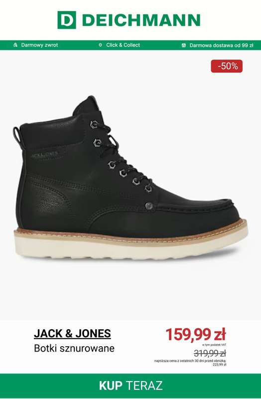 Deichmann - gazetka promocyjna Do -50% na męskie botki i kozaki od wtorku 03.02  - strona 4