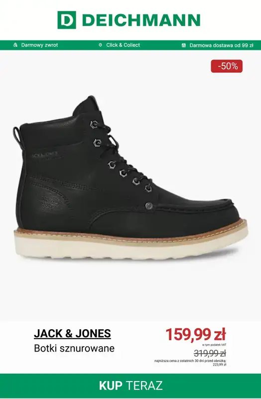 Deichmann - gazetka promocyjna Do -50% na męskie botki i kozaki od wtorku 03.02  - strona 4