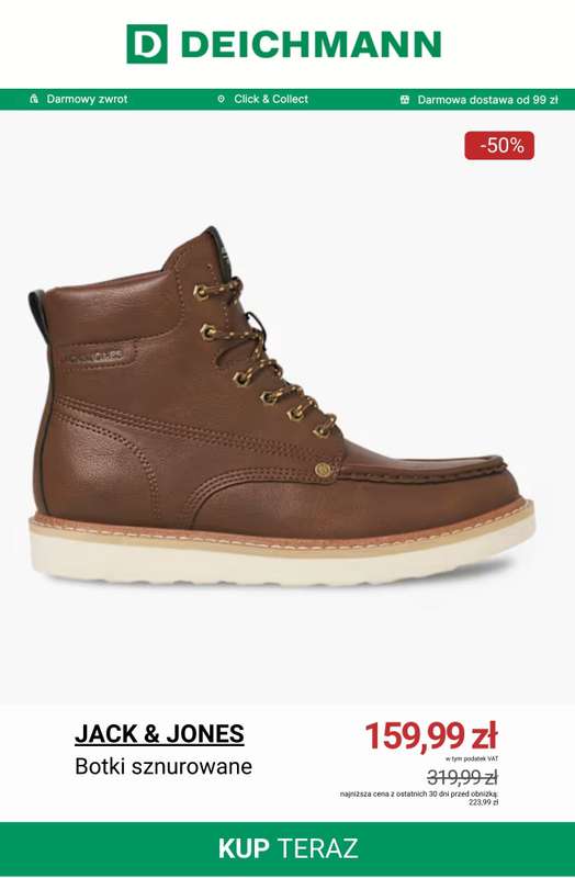 Deichmann - gazetka promocyjna Do -50% na męskie botki i kozaki od wtorku 03.02  - strona 6