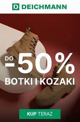 Deichmann - gazetka promocyjna Do -50% na męskie botki i kozaki od wtorku 03.02 
