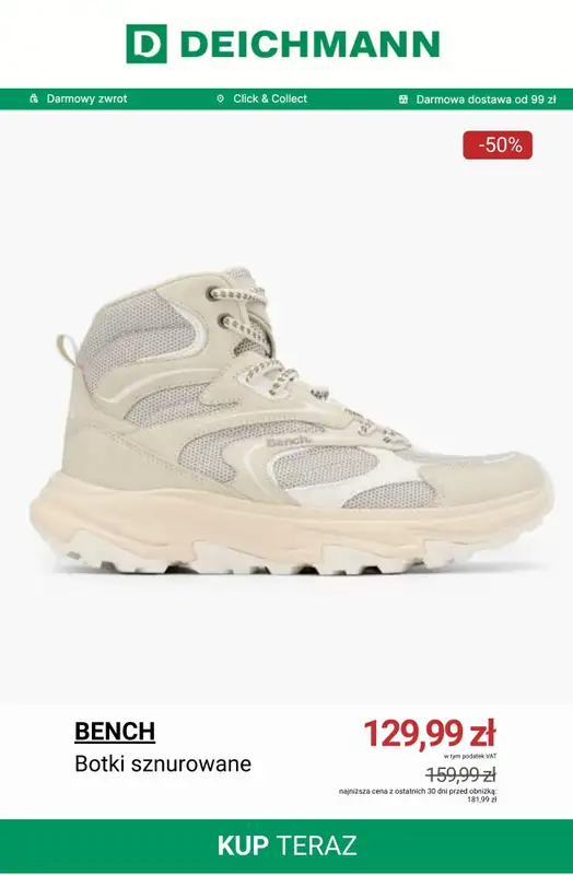 Deichmann - gazetka promocyjna Do -50% na męskie botki i kozaki od wtorku 03.02  - strona 8